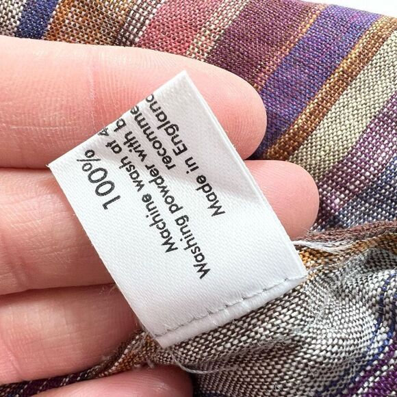 Eskandar Pant Set Womens Size 1 & 2 Multicolor Linen Striped Neiman Marcus - Picture 7 of 16